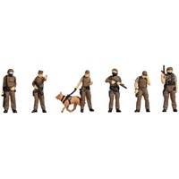 NOCH Polizei Sondereinsatzkommando Figuren Set für Modellbahn, H0 Maßstab