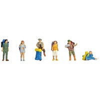 NOCH NOCH® Backpacker und Tramper Modellfiguren, 1:160 N Handkoloriert