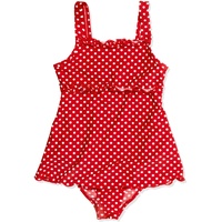 Playshoes Badeanzug Mädchen Schwimmanzug Badebekleidung, Punkte mit Rock, 110/116