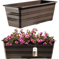 Kadax Blumenkasten aus Kunststoff, Braun, 40 cm - KADAX