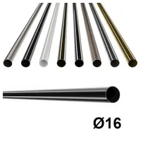 MDEKOR Metallrohr Ø16 mm – 120 cm – Schwarz