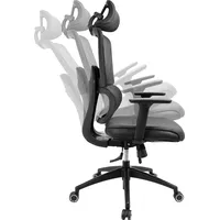 Sandberg ErgoFusion Gaming Chair Pro, Gaming Stuhl, Schwarz, Grau