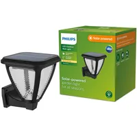 Philips Solarleuchte Kunststoff 14,8 cm IP44 spritzwassergeschützt schwarz
