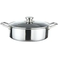 Cheffinger Kochtopf aus Edelstahl 18/10 Wabenstruktur Induktion Ø24cm Topf