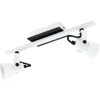 EGLO Deckenlampe Trillo, Deckenleuchte mit 2 schwenkbaren Spots, Deckenbeleuchtung
