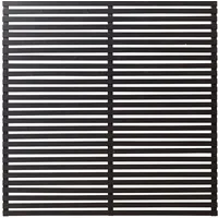 Plus Sichtschutzelement 180 x 180 cm Schwarz/Massivholz