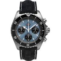 Ruhla Glasbach Cup 49705 Herrenarmbanduhr - Schwarz/Blau