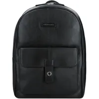 The Bridge Biagio Business-Rucksack Leder 41 cm Laptopfach schwarz