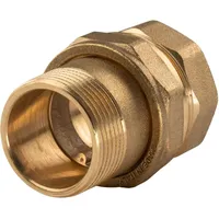 Tradecom Messing Gewinde-Fitting 1 1/4"IG - 1 1/4"AG schwere