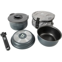 Bo-Camp Kochset Trekking Aluminium Camping Kochgeschirr Alu Topf Pfanne
