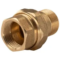 Tradecom Messing Gewinde-Fitting Verschraubung gerade flachdichtend 3/4' IG -