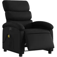 VidaXL Massagesessel Elektrisch Schwarz Kunstleder