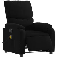 VidaXL Massagesessel Elektrisch Schwarz Stoff