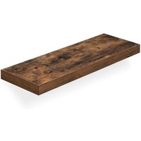 VASAGLE Wandregal 20 x 60 x 3,8 cm Vintagebraun