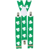 Widmann Hosenträger mit Klee St Patricks Day - Grün