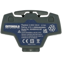 EXTENSILO Akku kompatibel mit Kärcher 1.633-552.0, 1.633-550.0, 1.633-560.0, 1.633-553.0