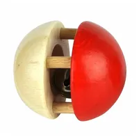 VOGGENREITER 1122 - Kugel-Glöckchen - Beady (rot/natur)