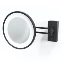 Decor Walther BS 36 Wandkosmetikspiegel LED schwarz - Vergrößerung