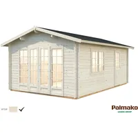Palmako Irene Holz-Gartenhaus Klar Satteldach Tauchgrundiert 380 cm x