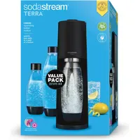 Sodastream Terra black + PET-Flasche 2 l + PET-Flache