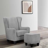 Home Affaire Ohrensessel »Chilly, Sessel mit Hocker und Federkern-Polsterung,
