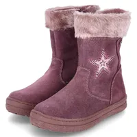Lurchi Mädchen Stiefeletten/ Winterstiefel VESNA Lila Leder-Texil-Mix Größe: 30