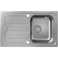 Hansgrohe S44 342 links Einbauspüle Edelstahl Handbetätigung 820 x