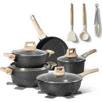 Just perfecto Topf und Pfannenset Induktion mit deckel Schwarz