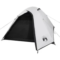 VidaXL Kuppelzelt 4 Personen Weiß/Dunkel