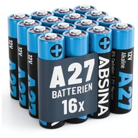Absina 16x 27A 12V Batterie für Garagentoröffner und vieles
