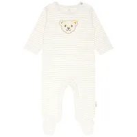 Steiff Baby Strampler - Einteiler, Baumwolle, Bär, Streifen, Druckknöpfe,