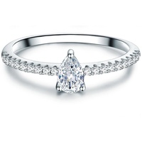 Trilani Ring Sterling Silber Zirkonia in 54 Damen