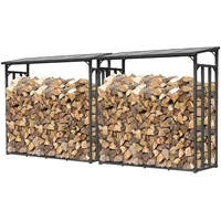 Quick Star Kaminholzregal Anthrazit 143 x 70 x 145