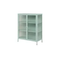 Finori Vitrine Milton Stahl Grün Mint