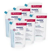 Numis med Waschlotion ph 5.5 Nachfüllbeutel - 6x Hautberuhigende