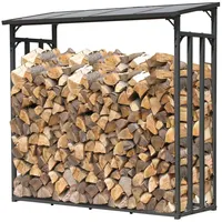 Quick Star Kaminholzregal Anthrazit 143 x 70 x 145
