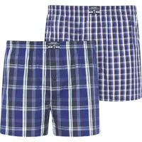 Jockey Everyday Striped Boxershorts Blau / Weiß L 2er