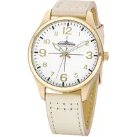Thunderbirds Damenuhr TB5000-18, Weiss Lederband beige, 40 mm