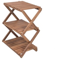 Garden Pleasure Pflanzregal aus Akazienholz mit DREI Ebenen, klappbare