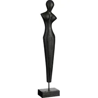 Mica decorations Mica Dekorationobjekt Penang schwarz Mangoholz 53 cm