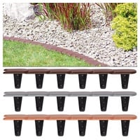 Gardebruk Beeteinfassung 4er-Set Grau 15,2m