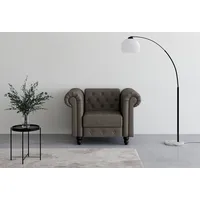 Dorel home Chesterfield-Sessel Felix braun 111 x 83 x