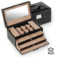 SACHER Schmuckkasten Elly new classic/schwarz (Leder)