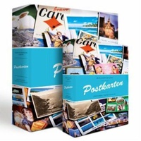 Leuchtturm Postkarten-Album mit 50 Hüllen B-Design