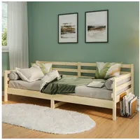 Bellamio Tagesbett Ayr, Gästebett 90x200 cm, Bettgestell in Natur,