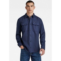 G-Star Marine Langarmhemd Sartho Blue Gd XL