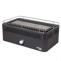 Aktive 63004 - Tragbarer Holzkohlegrill, wiederaufladbar, batteriebetrieben, rauchfrei, schwarz,