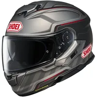 Shoei GT-Air 3 Discipline, Integralhelm - Matt Grau/Schwarz/Rot -