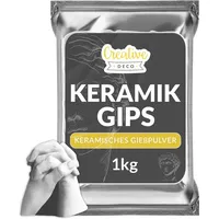 Creative Deco Gießpulver weiß | 1 kg | Keramik