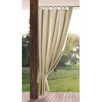 Eurofirany Garden Outdoorvorhäng mit Schlaufenschal- 1 STK. Abnehmbaren Schlaufen,